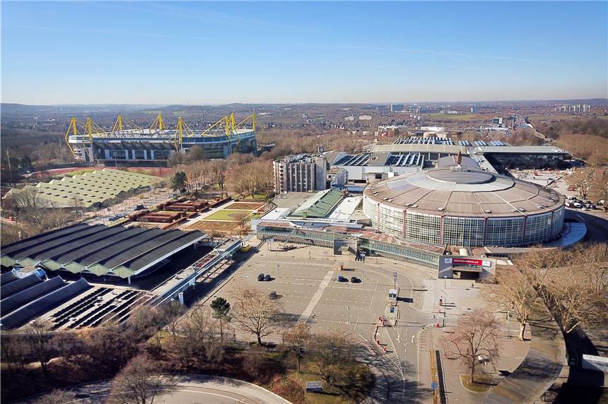 Dortmund träumt von den Olympischen Spielen 2032 - Initiative Rhein-Ruhr drückt aufs Tempo Der Signal Iduna Park und die Westfalenhallen stehen als Austragungsstätten bereit.