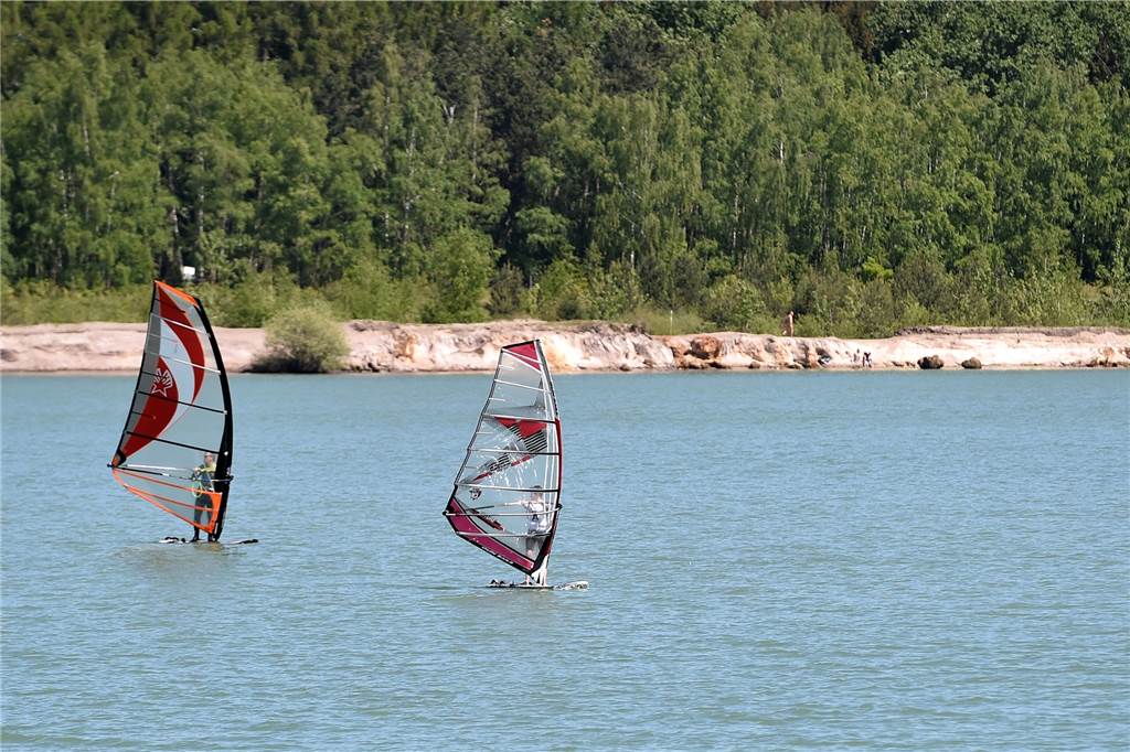 Der Silbersee II in Haltern - hier ist Schwimmen erlaubt.