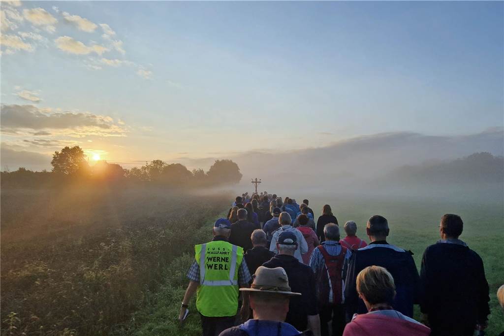 Der Sonne entgegen am Samstagmorgen, 5. August 2023.