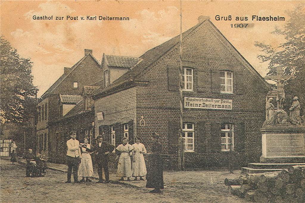 Investor reißt Jägerhof ab - Es entstehen Wohnungen und eine Bäckerei Der spätere Jägerhof im Jahr 1907, damals hieß er noch „Gastwirtschaft zur Post“.