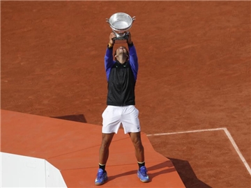 Der Spanier Rafael Nadal gewann zum zehnten Mal die French Open. Foto: Petr David Josek