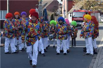 Der Spielmannszug Westfalenklang aus Hullern beim Kinderkarneval im vergangenen Jahr. Jetzt sind bis auf weiteres alle Proben und Auftritte abgesagt.