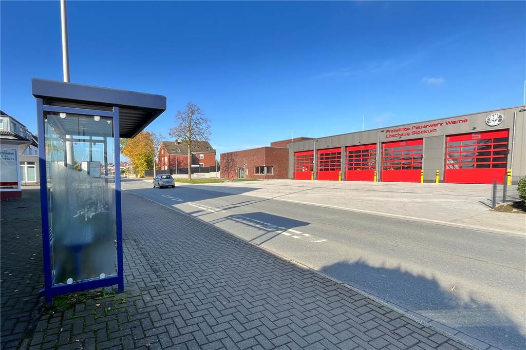 Sorge wegen Verkehrssituation in Stockum: „Das ist ein echter Gefahrenpunkt“ Die Haltestelle Feldstraße in Fahrtrichtung Hamm.