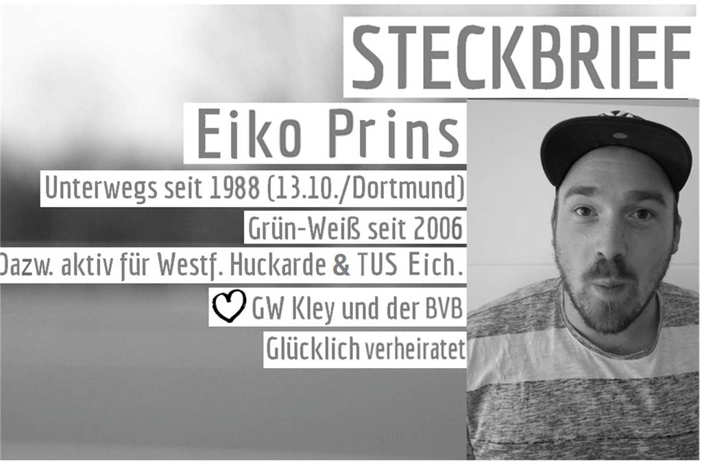 Warum Trainingseinheiten in der C-Liga schonmal bis 23 Uhr dauern Der Steckbrief von Eiko Prins auf der Vereinshomepage von Grün-Weiß Kley.