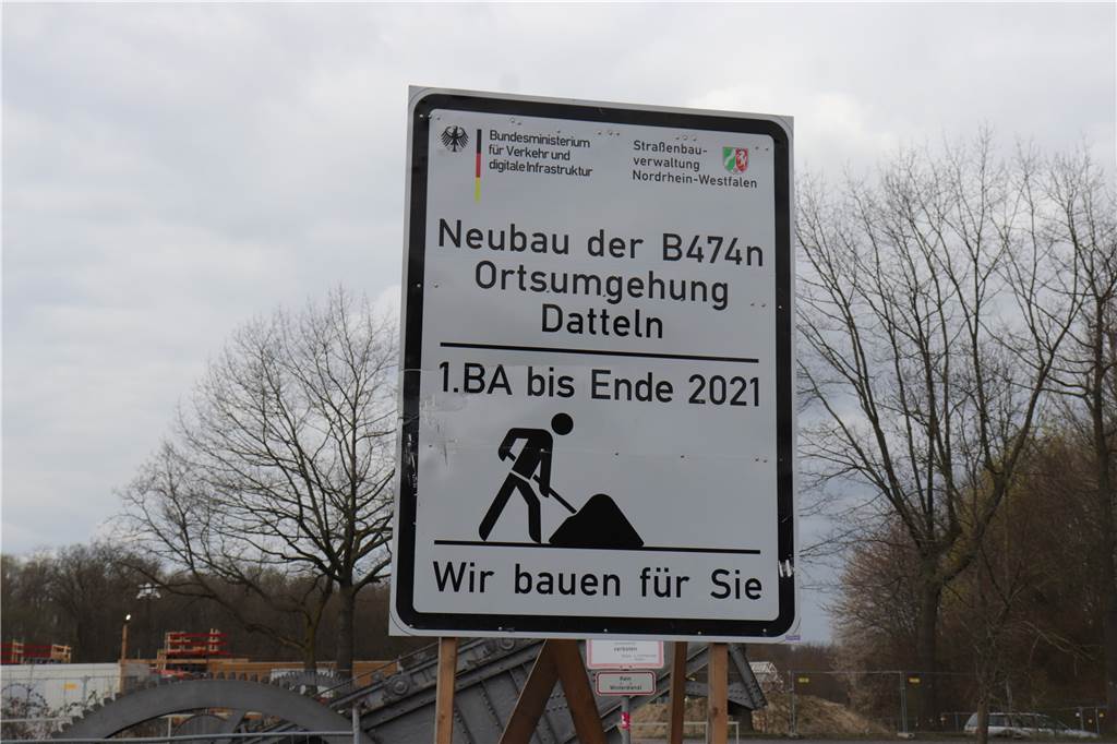 Perspektive für Pendler: Olfener kommen schneller zur Autobahn Der Straßenneubau entlastet die Menschen in Datteln, für die Olfener wird sich die Fahrt Richtung Ruhrgebiet verkürzen.