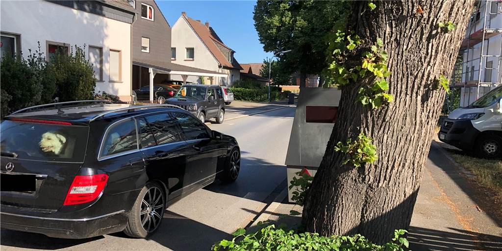 Superblitzer wieder aufgetaucht: Kreis Unna veröffentlicht Standort nicht mehr Der Superblitzer des Kreises Unna ist für Autofahrer aufgrund seiner Farbe und des Standorts hinter einem Baum nicht immer sofort erkennbar.