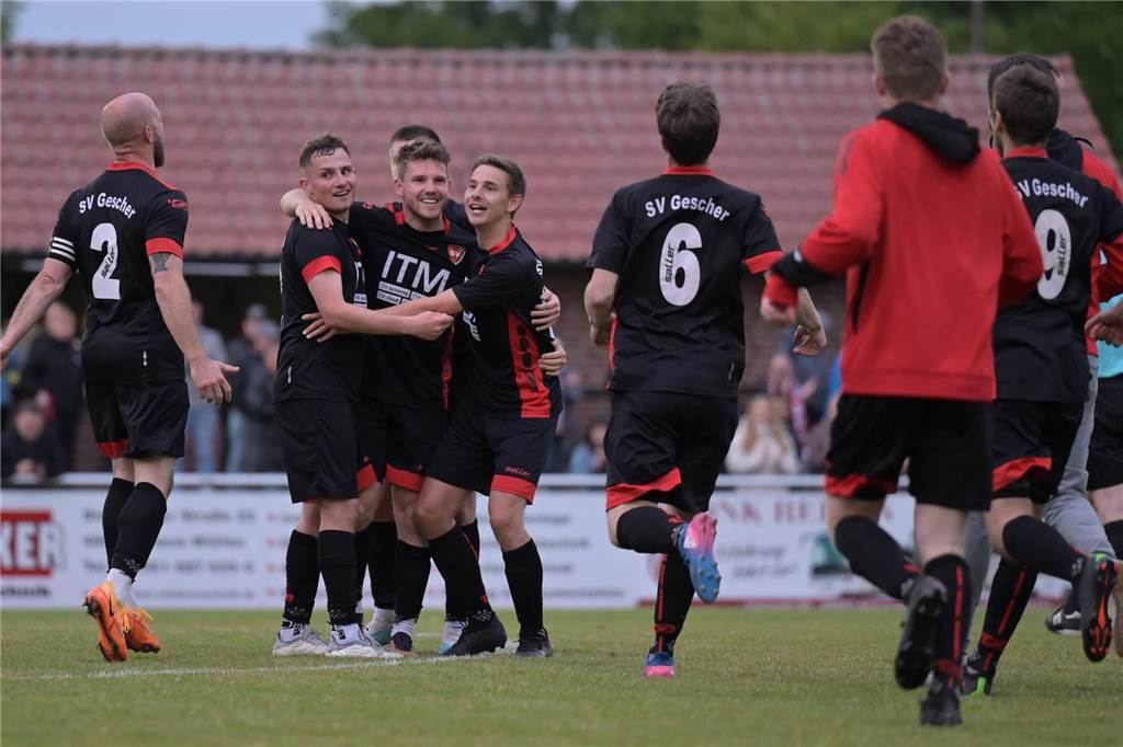 RW Nienborg verliert Relegation gegen SV Gescher II: Doppelschlag nach der Pause Der SV Gescher II bejubelt den Aufstieg in die Kreisliga A.
