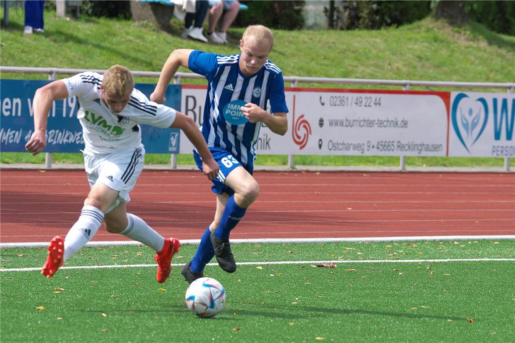 Der SV Lippramsdorf setzte sich bei der diesjährigen Stadtmeisterschaft im Spiel um Platz drei durch ein Tor von Florian Bronzel mit 1:0 gegen den ETuS Haltern durch.