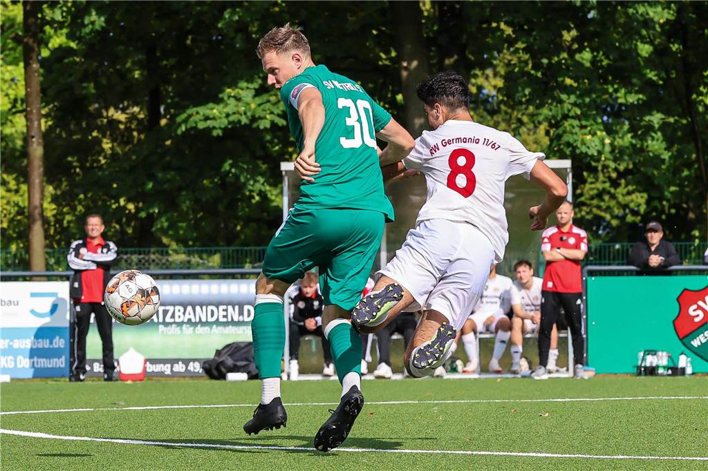 Der SV Westrich gewann das Kreisliga-A-Topspiel gegen RW Germania.