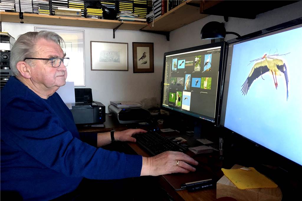 Romeo und Julia auf dem Prickingshof - Bauer Ewald sorgte für die Rückkehr der Störche Der Sythener Naturfotograf Rolf Behlert kann auf rund 200.000 digitale Bilddateien zurückgreifen.