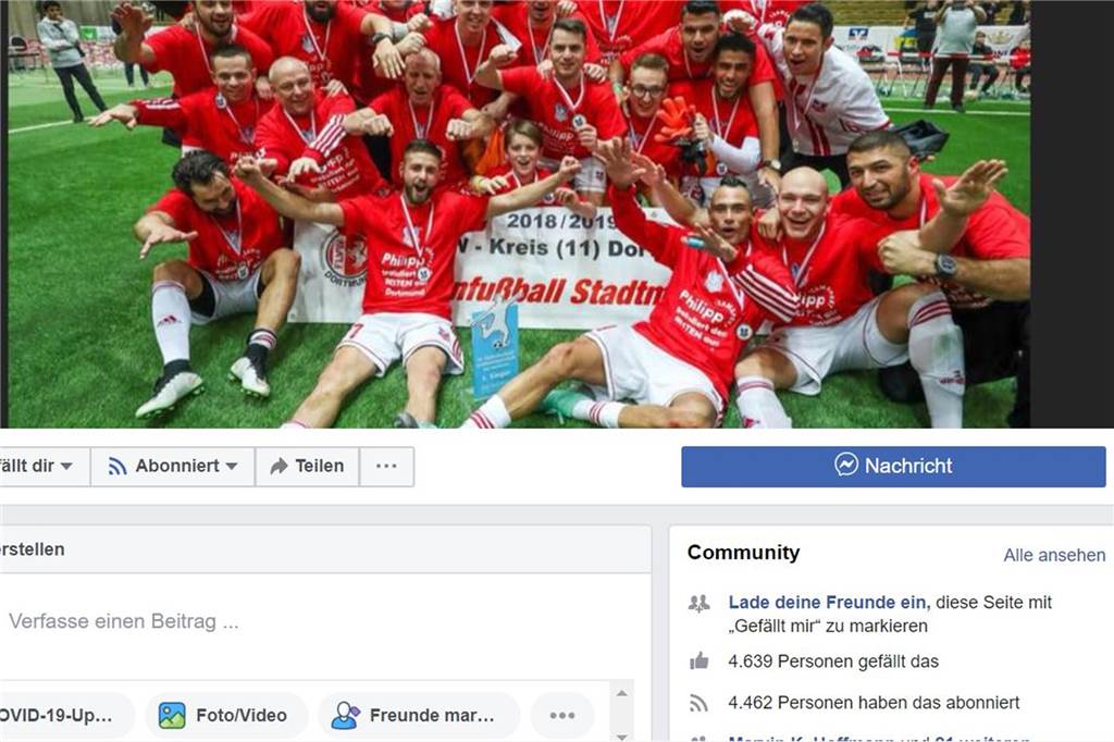 Mehr als 4000 Follower! Das ist der überkreisliche Facebook-König in Dortmund Der TuS Bövinghausen hat auf Facebook die meisten Fans im Dortmunder Amateurfußball.