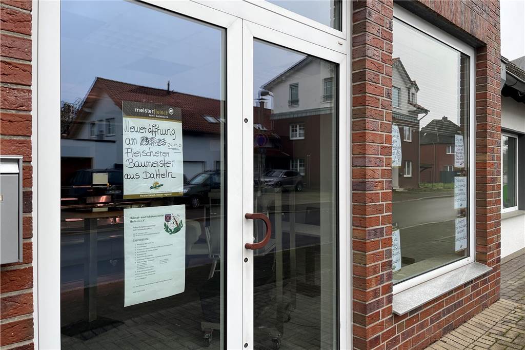 Neuer Fleischer in Hullern öffnet am 24. November an der Hauptstraße Der Umbau an der Hauptstraße in Hullern ist in den letzten Zügen.