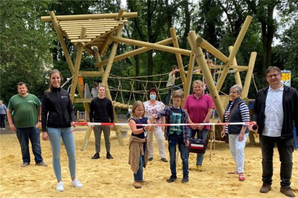 Vier Kinder-Spielplätze in Dorsten werden 2022 erneuert und ausgebaut Der umgebaute Spielplatz am Napoleonsweg wurde im Juli 2021 eröffnet.