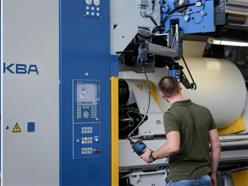Koenig & Bauer profitiert von Stellenabbau Der Umsatz des weltweit zweitgrößten Druckmaschinenbauers stieg um 8,5 Prozent auf 792 Millionen Euro. Foto: David Ebener