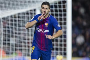 Der Uruguayer Luis Suarez erzielte das zwischenzeitliche 2:0 bei Barcelonas Heimsieg gegen Levante. Foto: Gtres