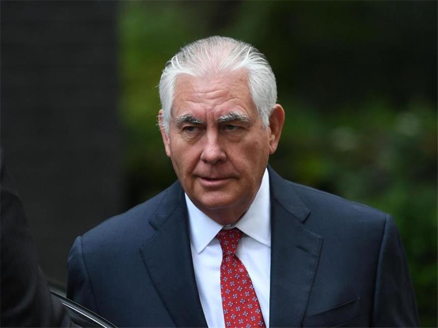 Trump brüskiert US-Außenminister Tillerson Der US-amerikanische Außenminister Rex Tillerson Mitte September bei einem Besuch in London. Foto: Stefan Rousseau