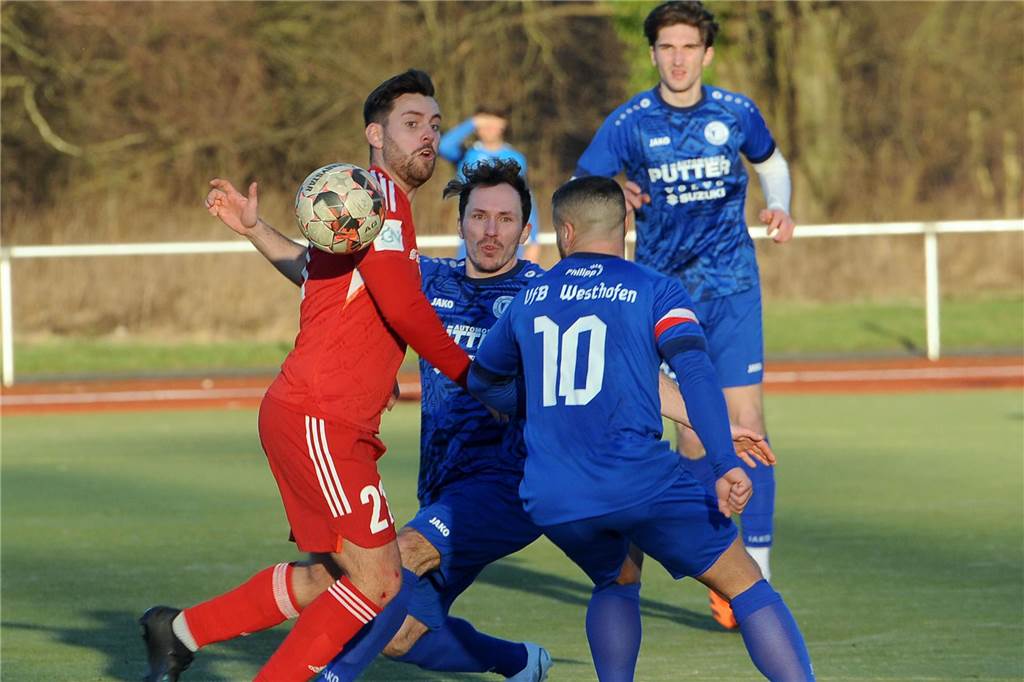Der VfB Westhofen hat gegen den FC Wetter mit 1:0 gewonnen.