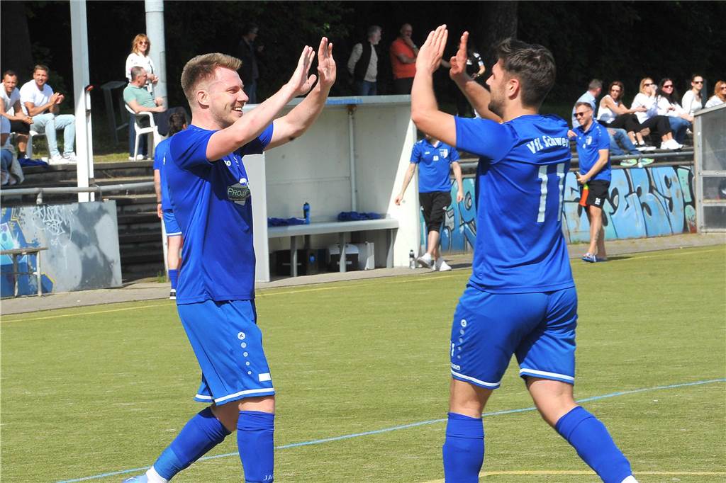 Der VfL Schwerte hat gegen den FC Hellas/Makedonikos Hagen mit 2:0 gewonnen.