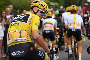 Der viermalige Tour-Champion Chris Froome wurde von der Frankreich-Rundfahrt ausgeschlossen. Foto: David Stockman/BELGA
