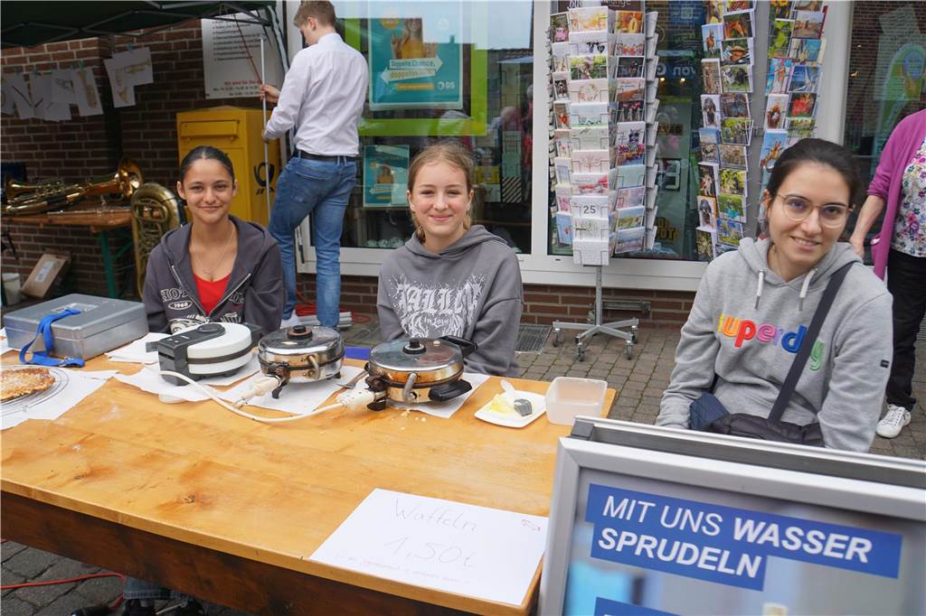 Der Voltigierverein Emmerbach aus Amelsbüren backte Waffeln
