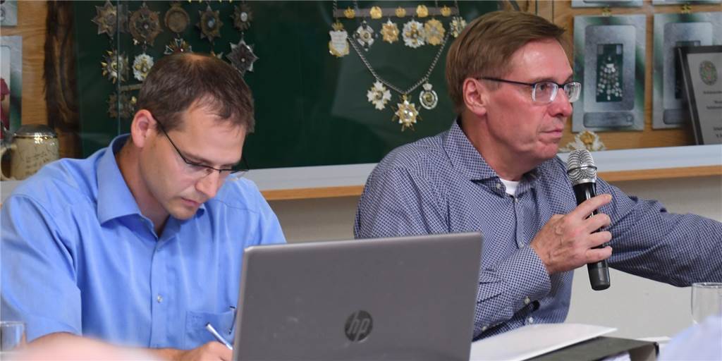 Personelle Wechsel beim Lüner Stadtsportverband: Mehrere neue Mitglieder im Vorstand Der Vorsitzende Christian Zapp (r.) führte am Dienstag gemeinsam mit David Littmann durch die Sitzung des Stadtsportverbandes.