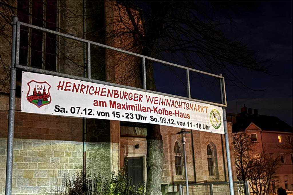 Weihnachtsmarktschild