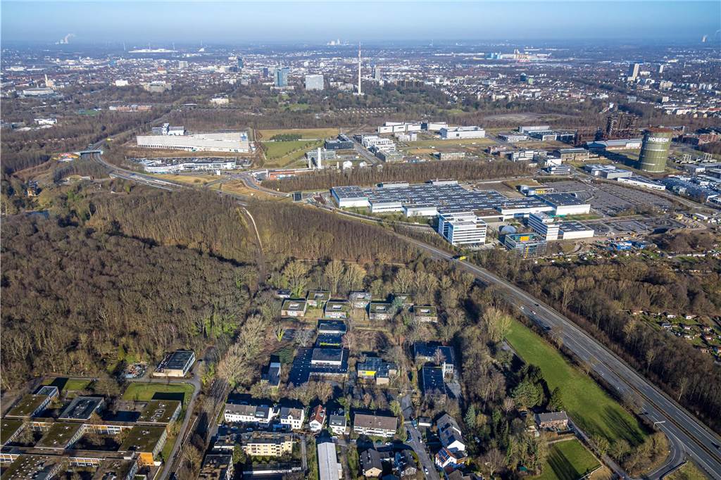 Luftbild des Wiloparks in Dortmund.