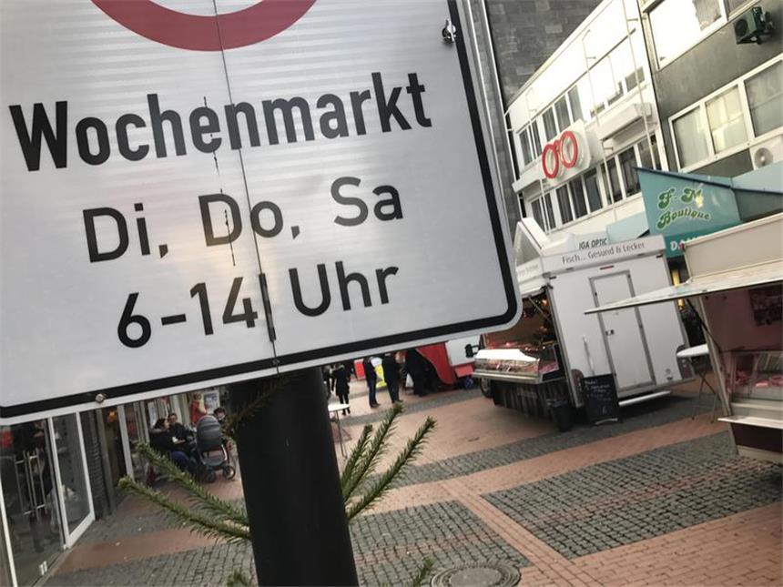 Verstärkung für das Ordnungsamt Castrop-Rauxel Der Wochenmarkt war zuletzt in der Fußgängerzone der Altstadt.