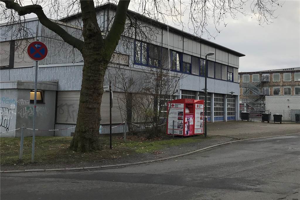 Mann zündet Wohncontainer an: Angeklagter sah „keinen anderen Ausweg“ Die Asylunterkunft an der Von-Wieck-Straße in Lünen.