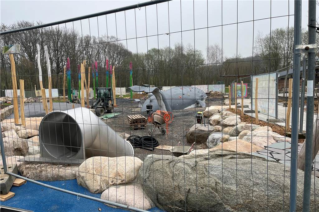 Blick auf eine Baustelle im Ketteler Hof in Haltern