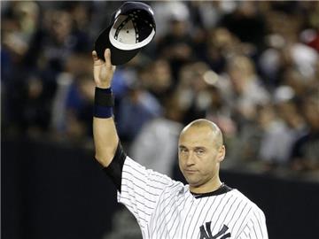 Derek Jeter erlebt einen emotionalen Abschied im Yankees-Stadion. Foto: Jason Szenes