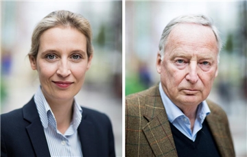 Der rechtsnationale Parteivize Alexander Gauland und die wirtschaftsliberale Alice Weidel sollen die AfD in den Bundestagswahlkahlkampf führen.