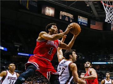 Derrick Rose findet in den Playoffs zurück zu alter Klasse. Foto: Tannen Maury