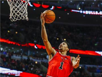 Derrick Rose von den Chicago Bulls hat sich erneut schwer verletzt. Foto: Tannen Maury