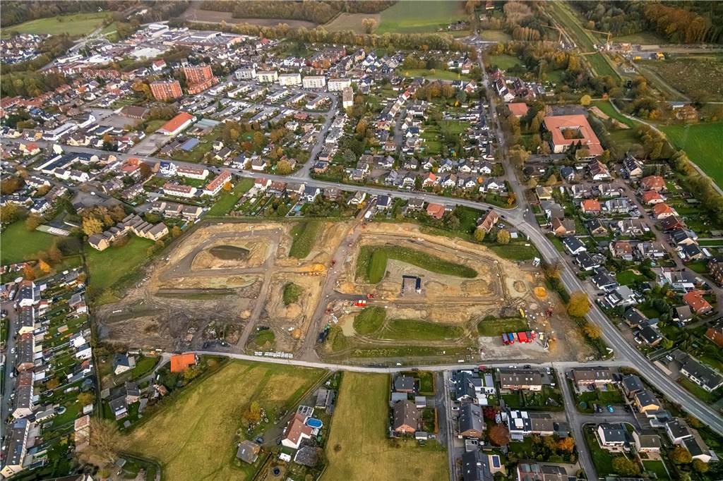 Das Neubaugebiet Erdbeerfeld in Oberaden. Offiziell heißt es Oberaden zentral.
