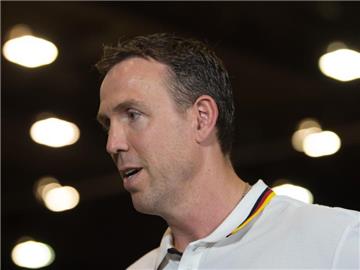 Deutschlands Trainer Chris Fleming hat 15 Spieler für den Supercup nominiert. Foto: Sebastian Kahnert