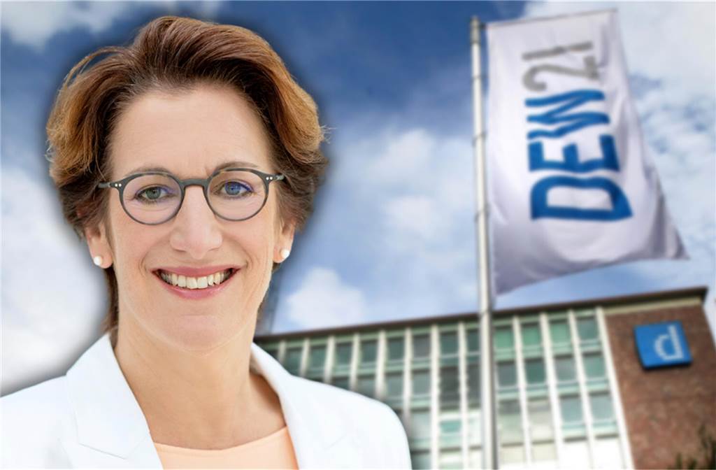 DEW-Chefin als Topmanagerin bei DSW? OB muss Zugeständnisse machen DEW-Chefin Heike Heim (Archivbilder, Montage).