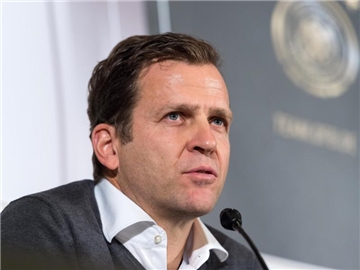 DFB-Manager Oliver Bierhoff machte seinem Unmut Luft. Foto: Guido Kirchner