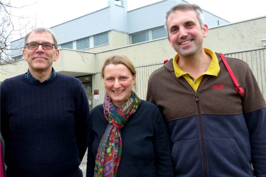 „Werne hat Platz“: Bündnis fordert Engagement für Geflüchtete Diakon Michael Reckmann (l.) , Pfarrerin Carolyne Knoll und Pfarrer Alexander Meese zählen zu den Unterstützern des offenen Briefes.