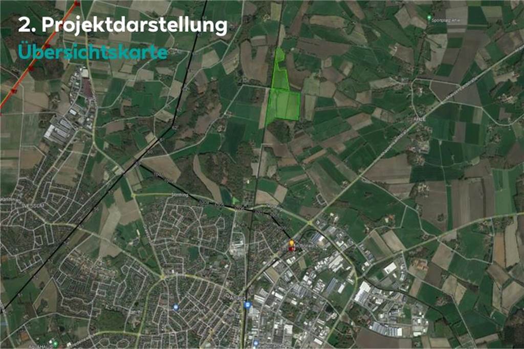 RWE scheitert mit Solarpark-Plan: Heek setzt auf Windkraft und Biogas Luftbild Ahle und Ahaus