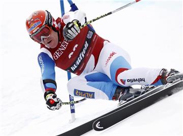 Didier Cuche ist beim Super-G in Kvitfjell schneller als die Konkurrenz.