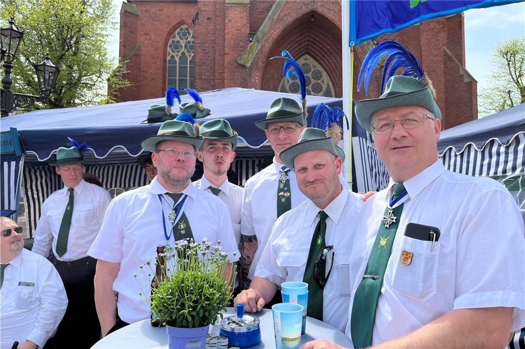 Schützen der 4. Kompanie