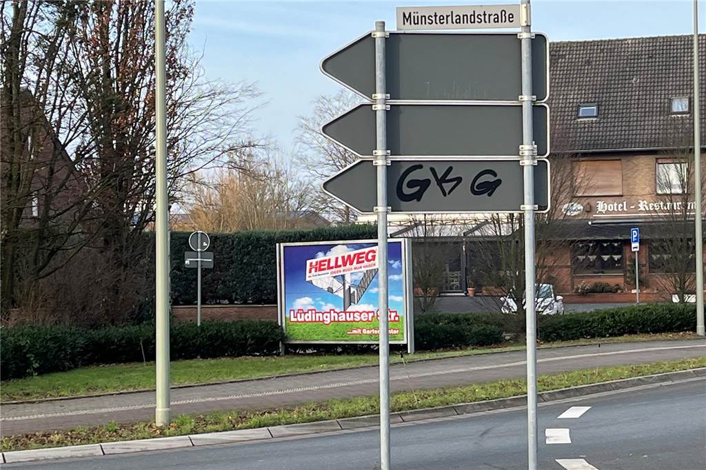 Die Abkürzung GKG ist für Graffitis nicht völlig unbekannt.