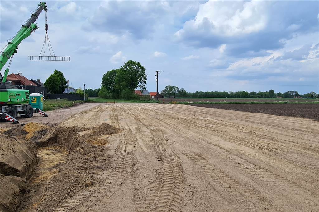 Neue Kita und 17 Hektar Bauland: Nienborg für Zukunft gewappnet Die Ackerflächen rund um die Kita werden einmal Bauland werden. Ein Großteil der Flächen hat die Gemeinde bereits erworben.