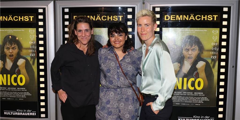 Regisseurin Eline Gehring kommt mit ihrem Film „Nico“ zurück nach Ahaus Die Ahauser Regisseurin Eline Gehring (links) mit "Nico"-Hauptdarstellerin Sara Fazilat und Kamerafrau Francy Fabritz. Das Drehbuch schrieben alle drei gemeinsam.