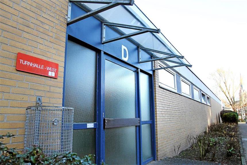 Berufskolleg Werne bekommt eine neue Turnhalle Die alte Turnhalle am Berufskolleg.