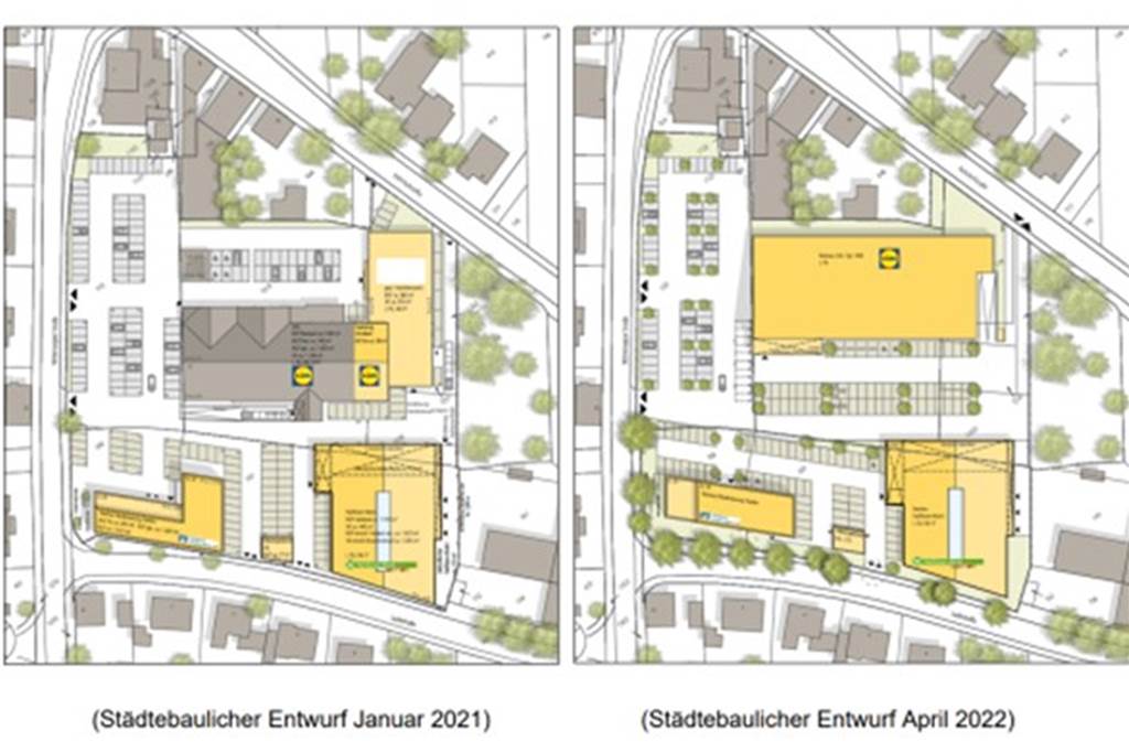 Kein Getränkemarkt, dafür ein Lidl-Neubau und mehr Parkplätze an der Winterswyker Straße Die alten und die neuen Pläne zum Nahversorgungsstandort in Vreden im Vergleich.