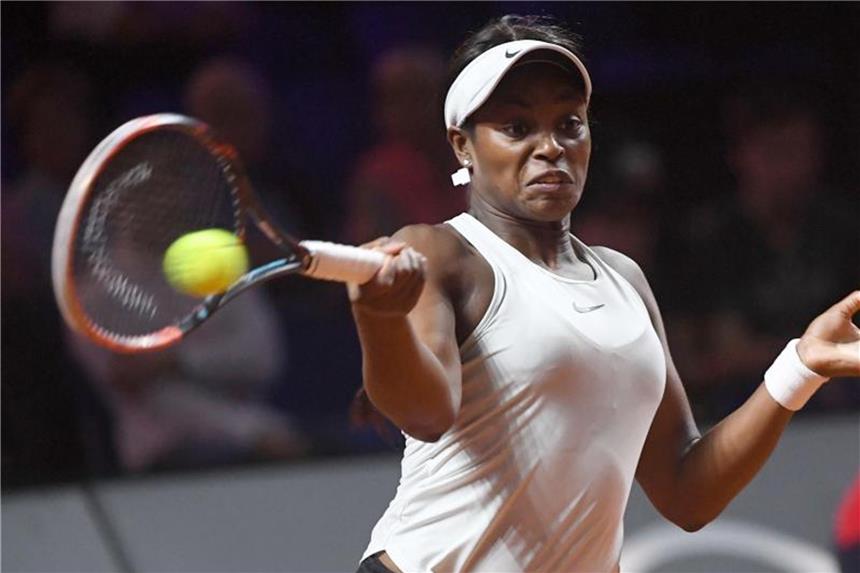 Erstrunden-Aus für Stephens bei Tennisturnier in Nürnberg Die amerikanische Tennisspielerin Sloane Stephens scheitert beim Turnier in Nürnberg. Foto: Marijan Murat