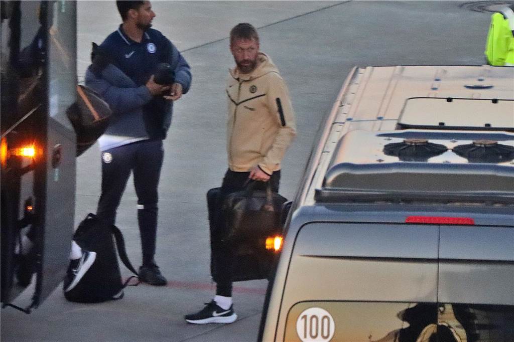 Die Ankunft des FC Chelsea in Dortmund.