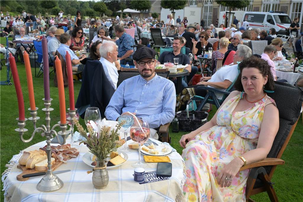 Die Atmosphäre beim Sommernachtskonzert am Schloss Nordkirchen war sehr schön.